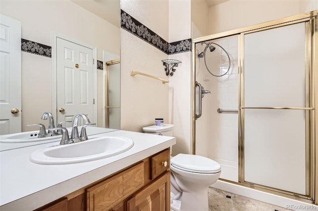 2561 Cactus Bluff Pl, Highlands Ranch, CO 80129 - bathroom with a shower stall and vanity