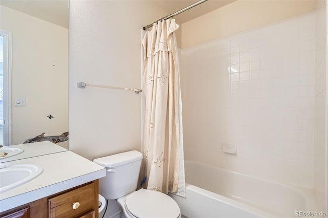 2561 Cactus Bluff Pl, Highlands Ranch, CO 80129 - bathroom featuring vanity and shower / bath combination with curtain