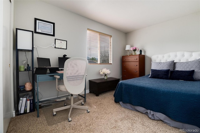 8129 Locust Dr, Littleton, CO 80125 - bedroom with carpet, an office area, and baseboards