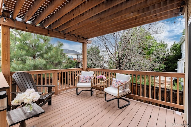 8129 Locust Dr, Littleton, CO 80125 - view of wooden deck