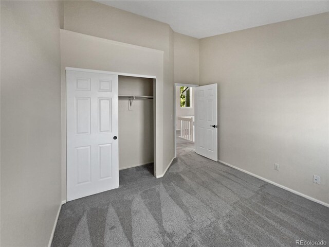 2418 W 82nd Pl Unit D, Westminster, CO 80031 - unfurnished bedroom featuring carpet, a closet, and baseboards