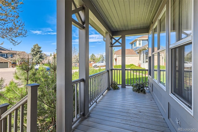 5305 W Lake Pl, Littleton, CO 80123 - wooden terrace with a porch and a residential view