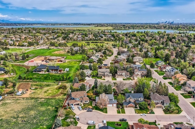 5305 W Lake Pl, Littleton, CO 80123 - aerial perspective of suburban area with a large body of water
