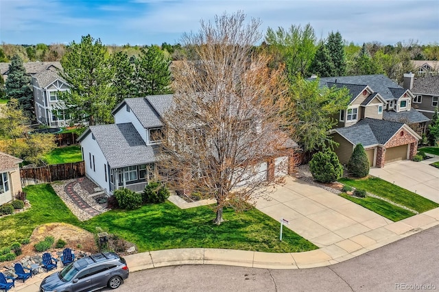 5305 W Lake Pl, Littleton, CO 80123 - bird's eye view featuring a residential view