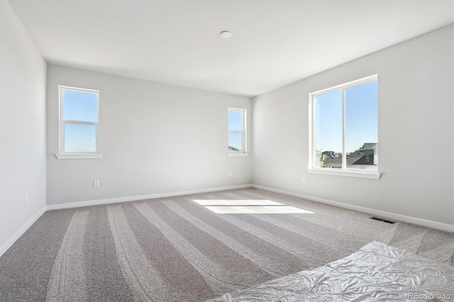 view of carpeted empty room