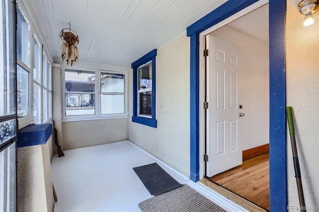 view of sunroom