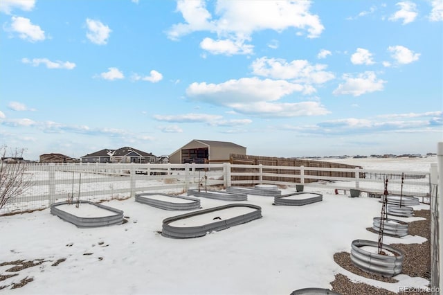 exterior space featuring fence