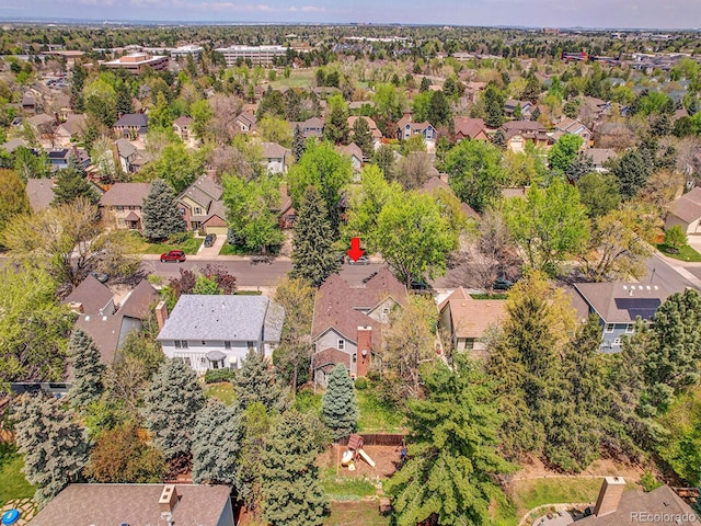 aerial perspective of suburban area