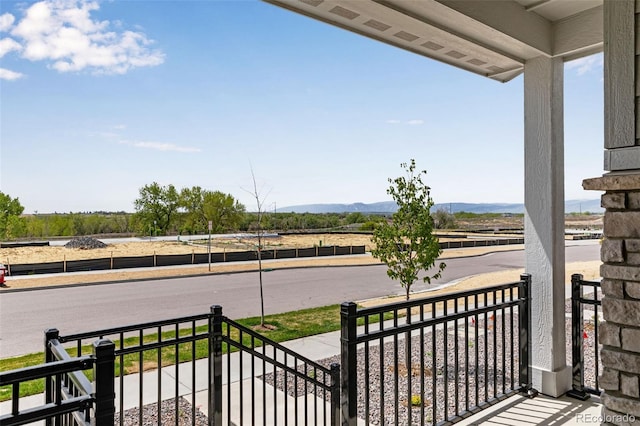 balcony with covered porch