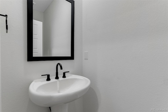 bathroom with a sink