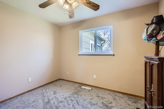 1065 6th St, Berthoud, CO 80513 - unfurnished bedroom featuring carpet, baseboards, and ceiling fan