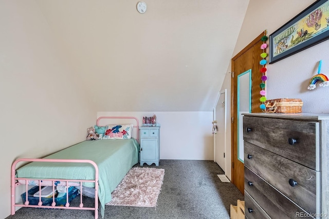 1065 6th St, Berthoud, CO 80513 - bedroom with carpet and lofted ceiling