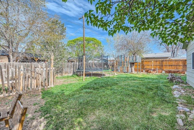 1065 6th St, Berthoud, CO 80513 - view of yard with a trampoline
