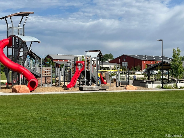 1065 6th St, Berthoud, CO 80513 - communal playground featuring a yard