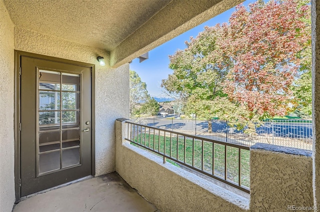 view of balcony