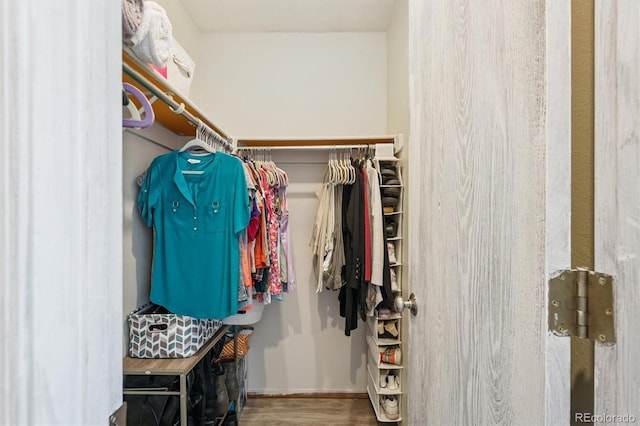 1845 Kendall St Unit 325D, Denver, CO 80214 - spacious closet with wood finished floors