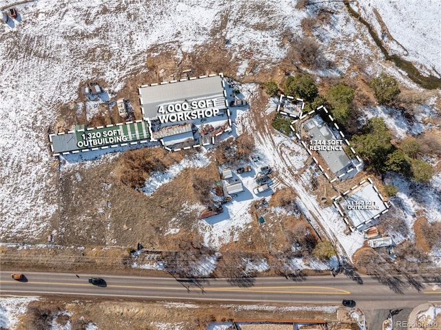 567 Lake Gulch Rd, Castle Rock, CO 80104 - view of snowy aerial view