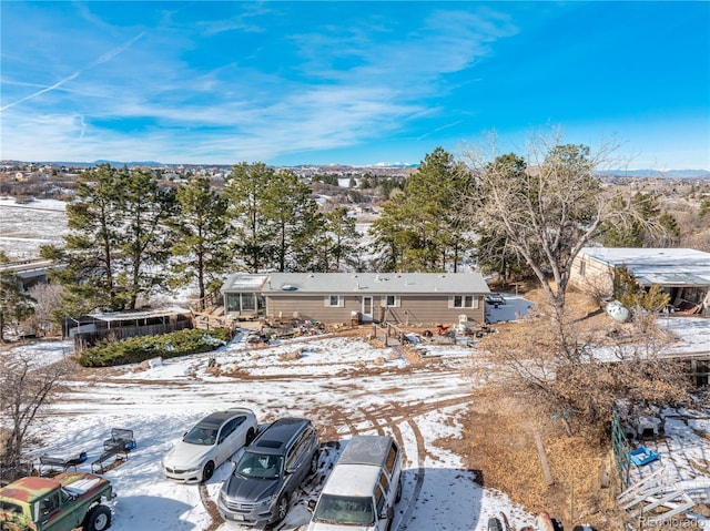 567 Lake Gulch Rd, Castle Rock, CO 80104 - view of snowy aerial view