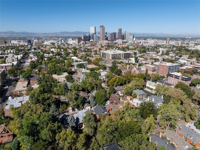 1355 N Franklin St Unit 5, Denver, CO 80218 - view of property location featuring nearby urban area and mountains