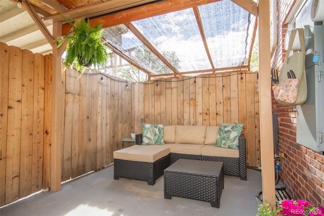 view of sunroom / solarium