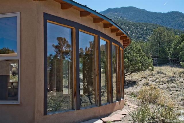 4417 Twinview Ct, Crestone, CO 81131 - entrance to property featuring a mountain view and stucco siding