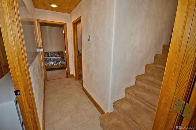 4417 Twinview Ct, Crestone, CO 81131 - staircase featuring tile patterned flooring, recessed lighting, and baseboards
