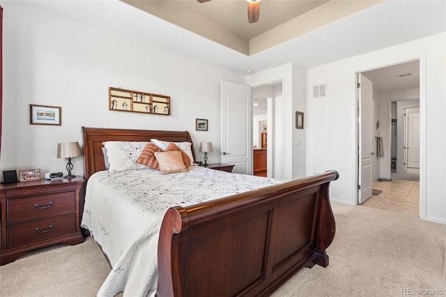 14805 Quince Way, Thornton, CO 80602 - bedroom featuring light colored carpet and a ceiling fan