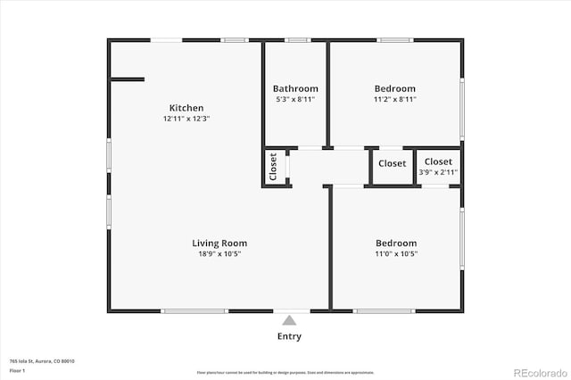 765 Iola St, Aurora, CO 80010 - room layout