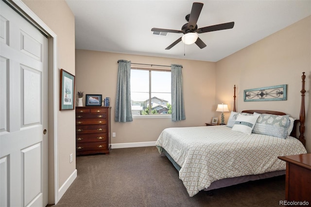 350 Andromeda Ln, Castle Rock, CO 80108 - bedroom with carpet floors and ceiling fan