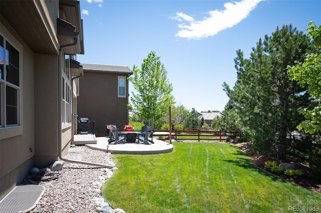 350 Andromeda Ln, Castle Rock, CO 80108 - view of yard featuring a patio