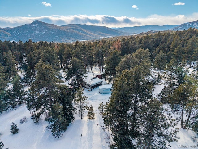 8537 S Doubleheader Hwy, Morrison, CO 80465 - aerial view of a mountain backdrop and a forest