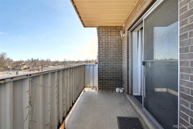 view of balcony