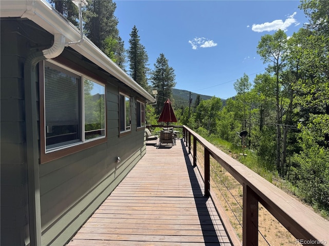 582 Pactolus Lake Rd, Black Hawk, CO 80422 - deck with outdoor dining area