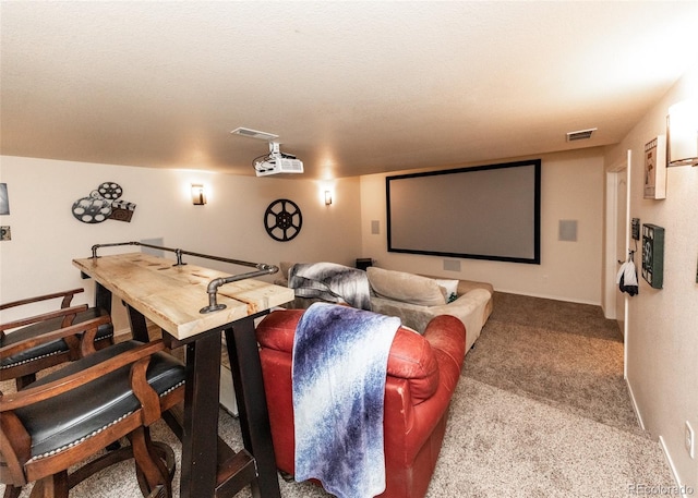 15948 Huckleberry Hts, Colorado Springs, CO 80908 - carpeted home theater with visible vents