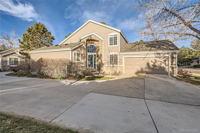 front facade featuring a garage