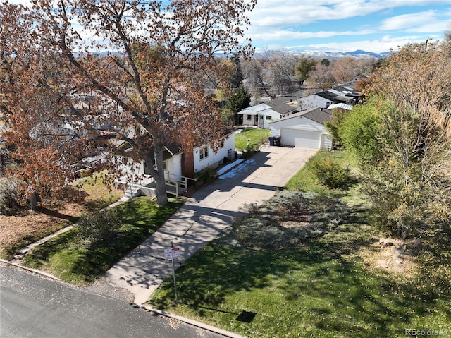 birds eye view of property