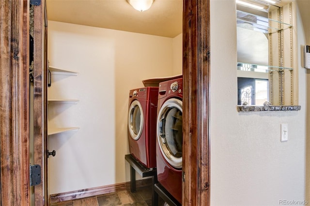 130 Windwalker Rd, Buena Vista, CO 81211 - washroom with independent washer and dryer and baseboards