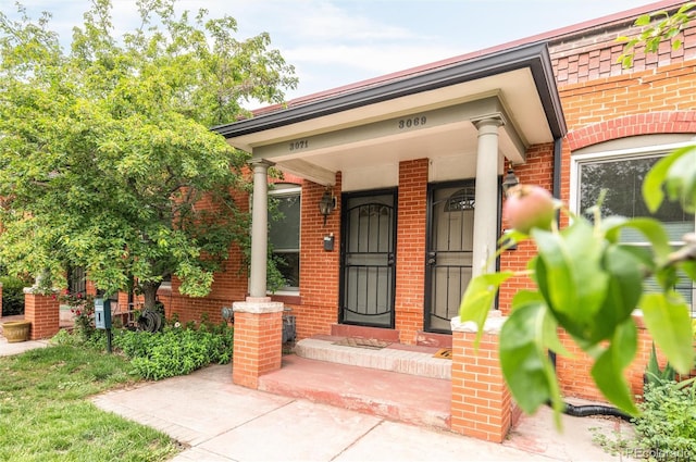 3071 W 38th Ave, Denver, CO 80211 - entrance to property with brick siding