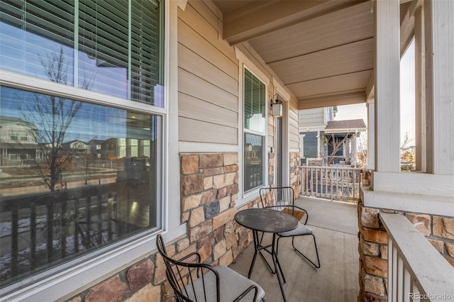 view of patio with covered porch