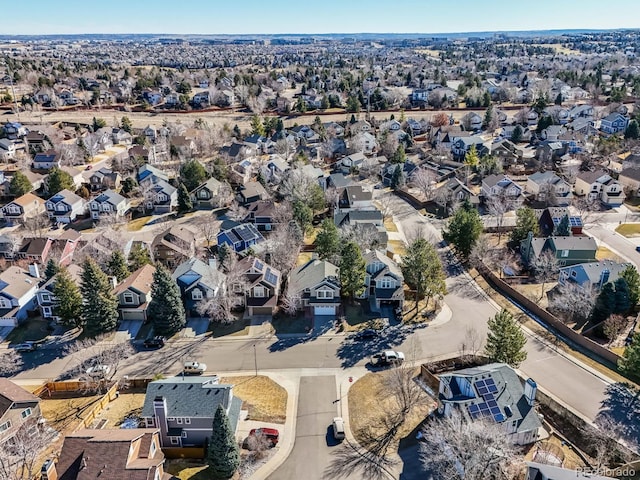 birds eye view of property featuring a residential view