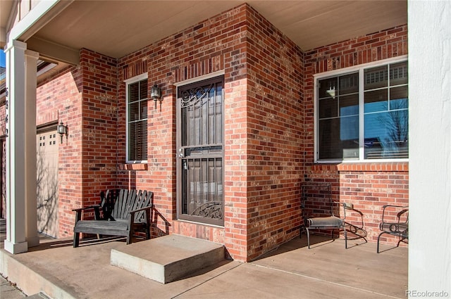 view of patio featuring covered porch