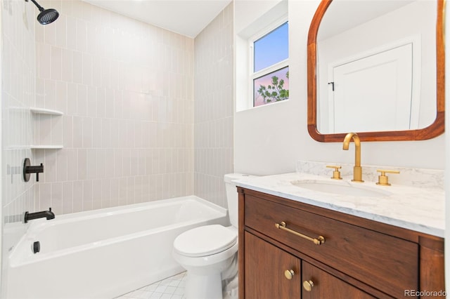 1052 N Knox Ct, Denver, CO 80204 - bathroom with vanity, toilet, and  shower combination
