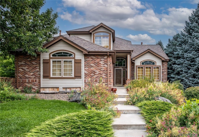 view of front property with a front yard