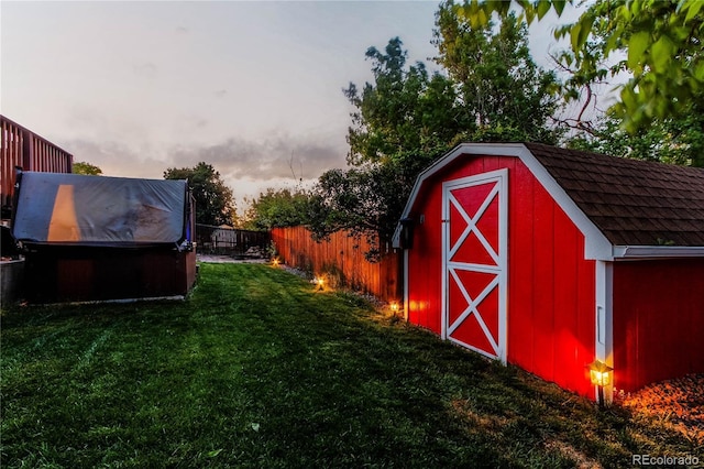 16291 E 7th Dr, Aurora, CO 80011 - view of shed with a covered hot tub