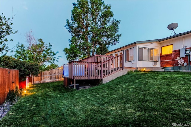 16291 E 7th Dr, Aurora, CO 80011 - view of yard featuring a deck