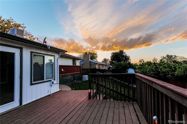 16291 E 7th Dr, Aurora, CO 80011 - wooden deck featuring cooling unit