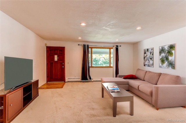16291 E 7th Dr, Aurora, CO 80011 - living room with recessed lighting and light colored carpet