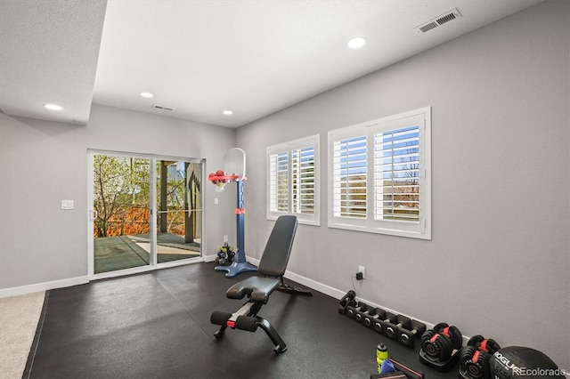 11046 Pastel Pt, Parker, CO 80134 - workout room with recessed lighting and baseboards