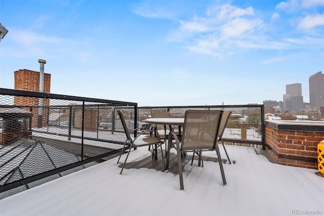 1515 N Ogden St Unit 7, Denver, CO 80218 - view of patio / terrace with outdoor dining area and a balcony