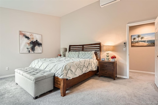 9962 Stratford Ln, Highlands Ranch, CO 80126 - carpeted bedroom with a wall unit AC and baseboards
